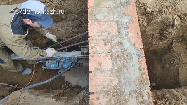 Сверление отверстий в фундаменте смотреть онлайн