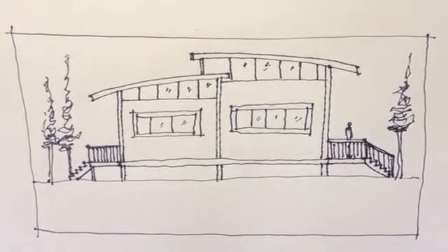 Architectural sketch of a facade by hand. #sketch #facade #architecturaldrawing смотреть онлайн