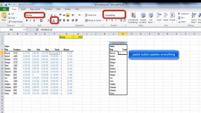 Excel : Paste Options | Formulas and Formats смотреть онлайн