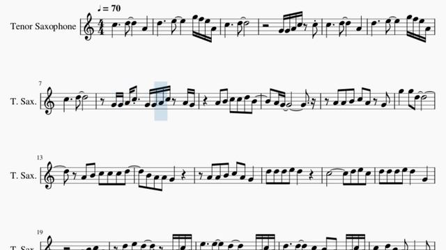SUPER EASY Tenor Sax Sheet Music: How to play Never Gonna Give You Up (Rick Roll) by Rick Astley смотреть онлайн