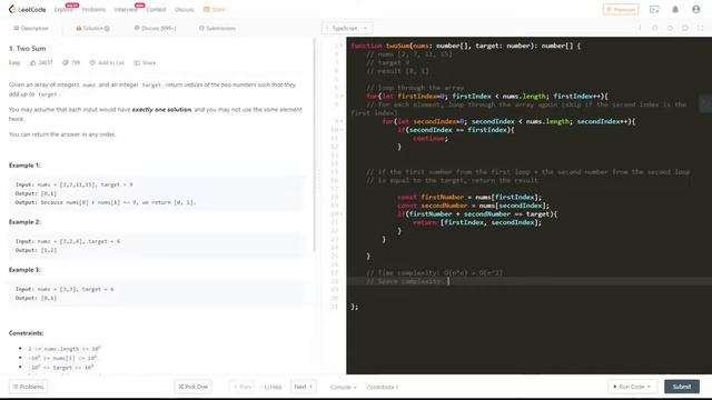 Amazon Coding Interview Question Walkthrough 2021 - Two Sum (Leetcode #1) смотреть онлайн