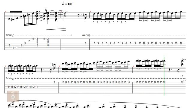 Toccata and Fugue - Tab guitar solo смотреть онлайн