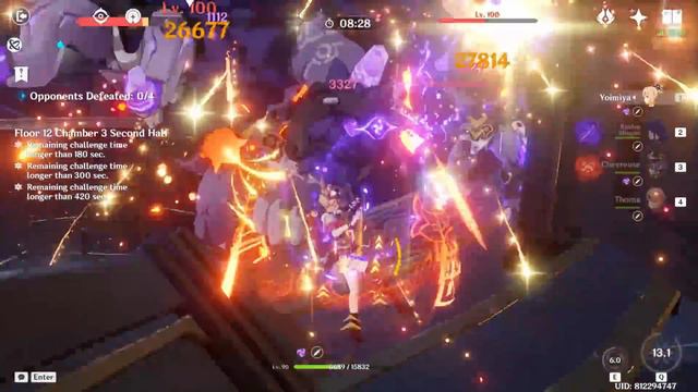 C0 Alhaitham Furina Hyperbloom & C0 Yoimiya Chevreuse Overload | Spiral Abyss 4.3 | Genshin Impact смотреть онлайн