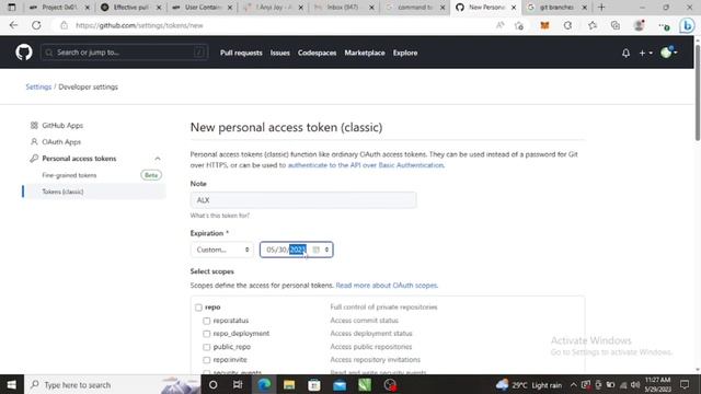 ALX: How to Create a Personal Access Token on Github смотреть онлайн