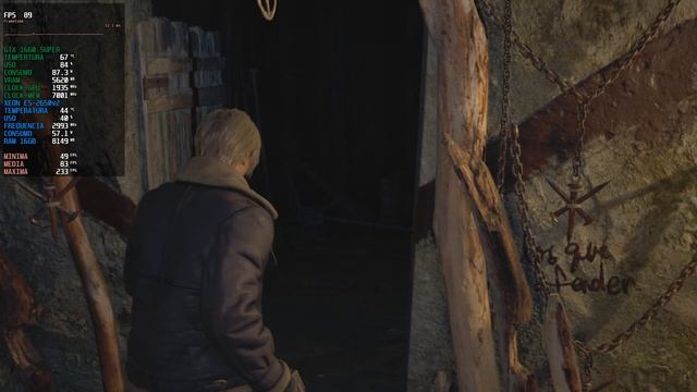 XEON E5-2650v2+GTX 1660super RESIDENT EVIL 4 REMAKE DEMO
