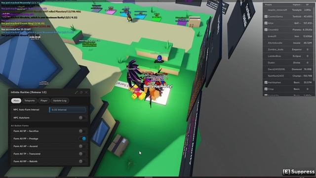 Roblox Infinite Rarities Script Gui REWORK RELEASE 1.0 смотреть онлайн