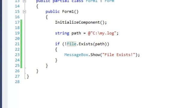 Check to see if a file exists (C# .NET) смотреть онлайн