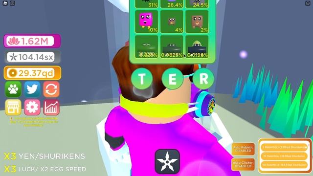 ЗАДОНАТИЛ НА ТОП ПЕТОВ В СИМУЛЯТОРЕ НИНДЗЯ КЛИКЕРА ОТ КУКИБОЯ! ROBLOX смотреть онлайн