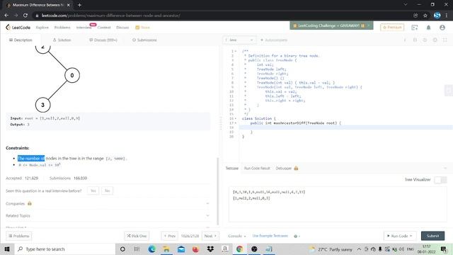 LeetCode:1026: Maximum Difference Between Node and Ancestor смотреть онлайн
