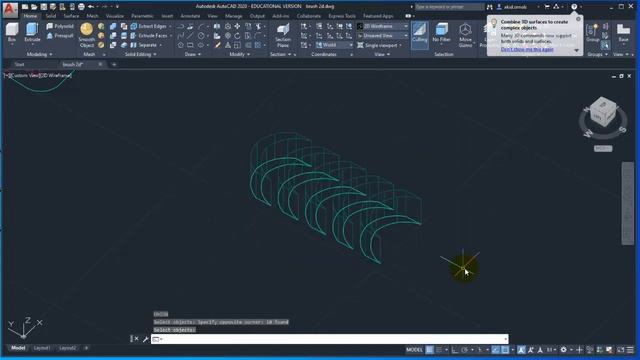 AutoCAD 2020 3D tutorial modeling a toothbrush part 2 (in Bangla) смотреть онлайн