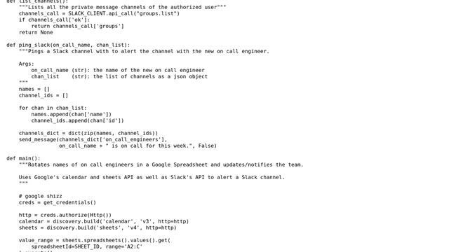 Code Review: Small Python script using Google and Slack APIs смотреть онлайн