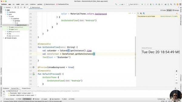 How to Get Current Date and Time in Android using Jetpack Compose