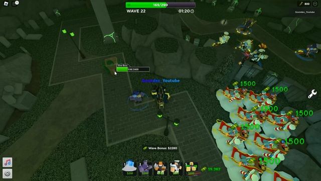 3 Wardens and 1 Golden Pyromancer vs Grave Digger Roblox Tower Defense Simulator смотреть онлайн