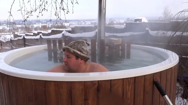 Уличная купель "Премиум" со встроенной печкой! смотреть онлайн