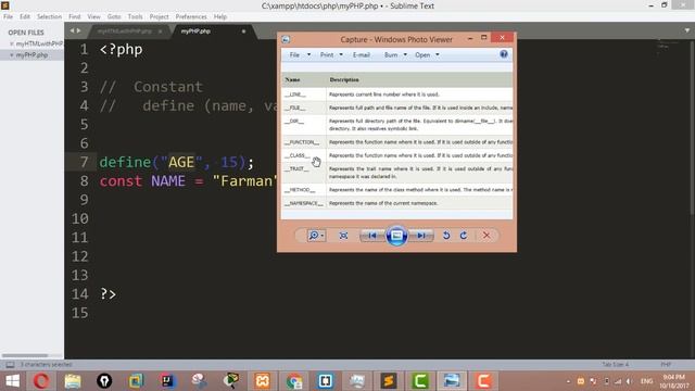 PHP Tutorials for Beginners 22 - const keyword and pre defined Constants in PHP смотреть онлайн