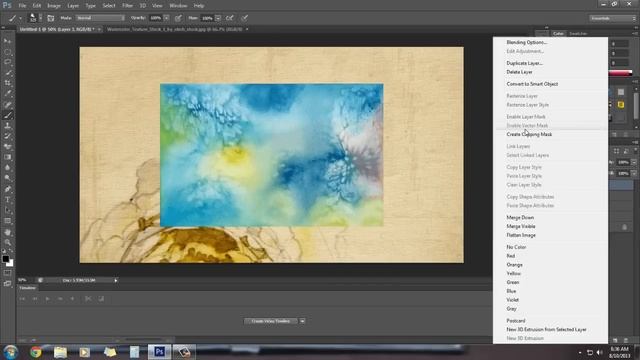 Tutorial : How to create watercolor text effect in photoshop | HAD3Sdesigns смотреть онлайн