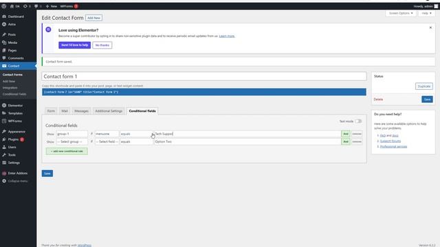 Conditional Fields for Contact Form 7 | Contact Form 7 Wordpress Tutorial смотреть онлайн