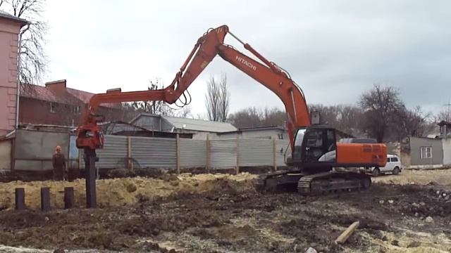 ВИБРОПОГРУЖАТЕЛЬ DPD 600T НА БАЗЕ ЭКСКАВАТОРА HITACHI 350H ZAXIS смотреть онлайн