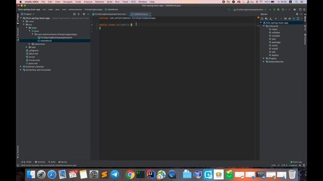 Пишем первое приложение на SpringBoot | First SpringBoot Hello World Example смотреть онлайн