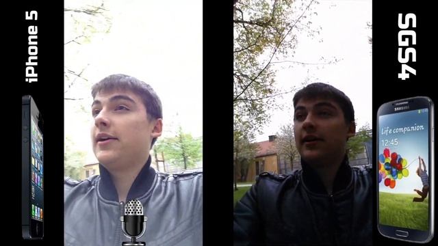 Сравнение съёмки видео с фронтальной камеры Samsung Galaxy S4 и iPhone 5 смотреть онлайн