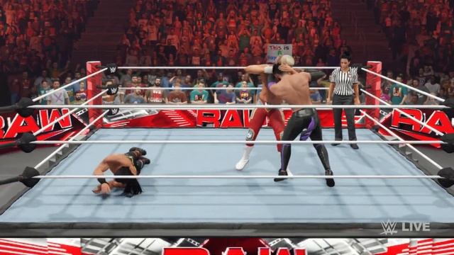 WWE World Heavyweight Title Tournament First Round Triple Threat Match 2 / RAW #1563 / WWE 2K23 смотреть онлайн