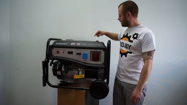 Обзор генератора на бензине SENCI SC9000T смотреть онлайн
