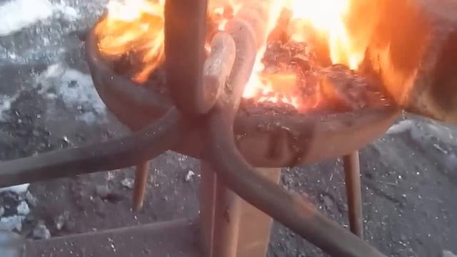 Самодельный горн для ковки, переносной смотреть онлайн