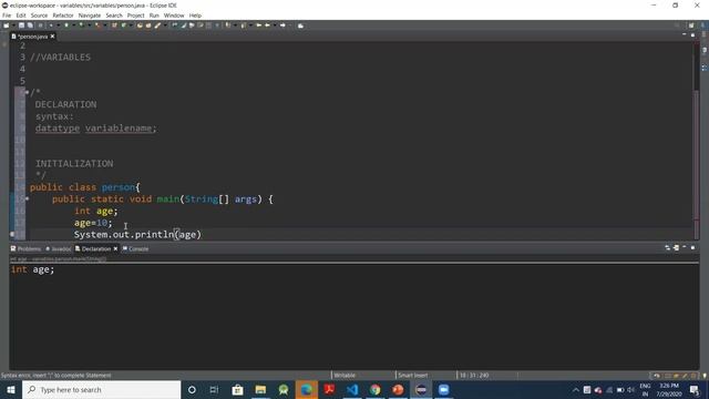 Defining Variables | Java in Kannada #9 смотреть онлайн