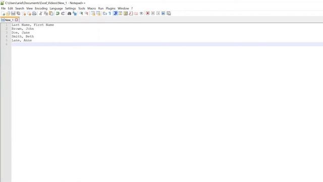 Import Text Delimited (CSV) Files from Notepad++ into Excel 2019 смотреть онлайн