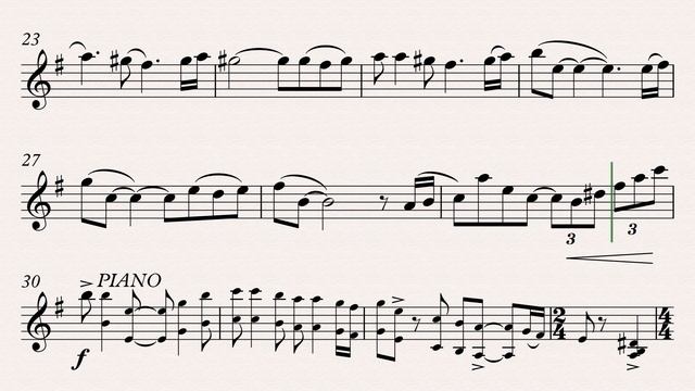 Ноле Д. "Маленькая латинская сюита" IIIч - видео-минусовка и ноты для саксофона-альта, темп 112 смотреть онлайн