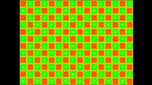 Упражнение для глаз - Снятие напряжения и усталости глаз - Цветные квадраты