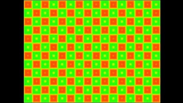 Упражнение для глаз - Снятие напряжения и усталости глаз - Цветные квадраты