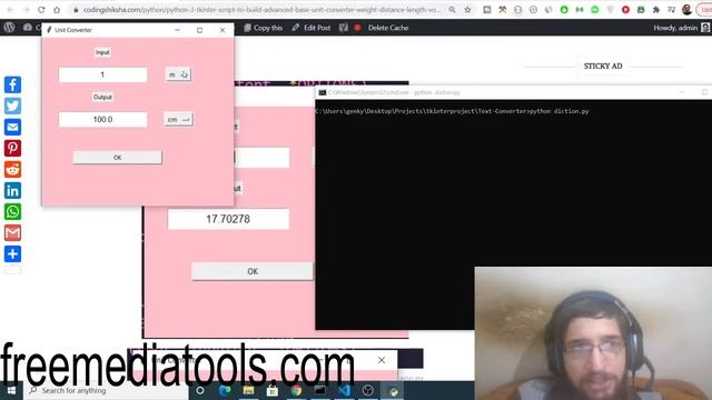 Python 3 Tkinter Script to Build Advanced Base Unit Converter Weight + Distance + Length GUI App смотреть онлайн