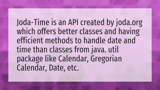 What is Joda Time? смотреть онлайн