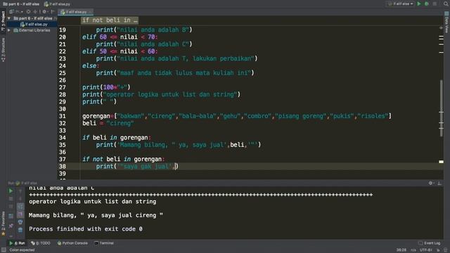 Belajar Python #5b - If Elif Else (Lanjutan) смотреть онлайн