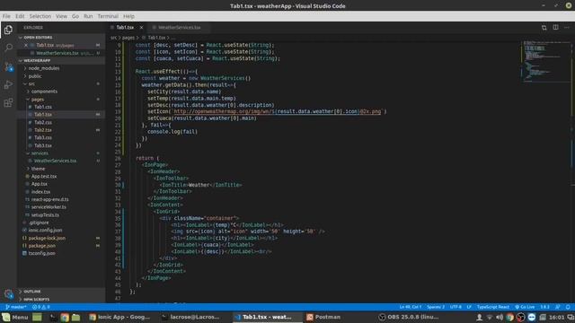 Ionic + React + Axios with OpenWeatherMap API's смотреть онлайн