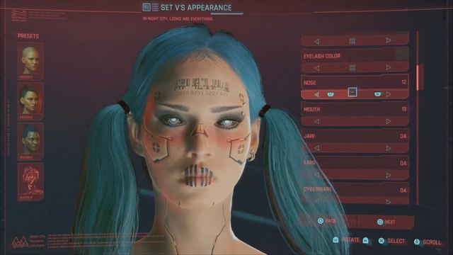 Cyberpunk Female Character Creation |Cyber Brat| смотреть онлайн
