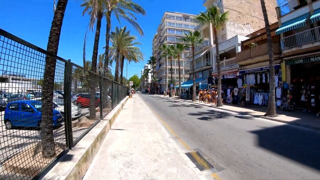 ⁴ᴷ EL ARENAL walking tour, shops, bars and beach, Mallorca ?? Spain (Majorca) 4K смотреть онлайн