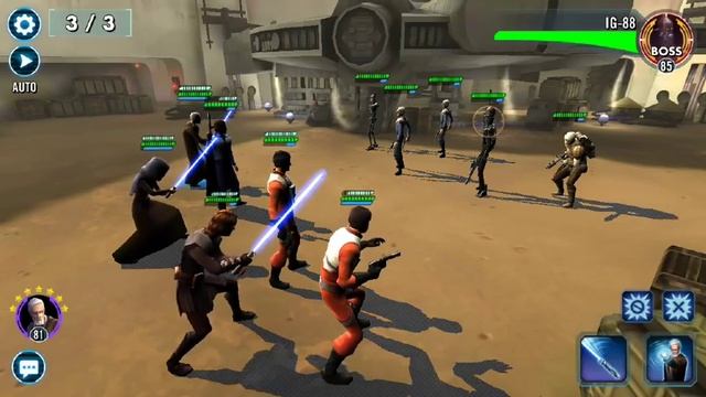 Light Side Battles Level 9 Hard Node 9-A Star Wars Galaxy of Heroes смотреть онлайн