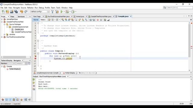  Lecture No 16 Java Polymorphism and its type Compile-time Polymorphism in Java Net Beans