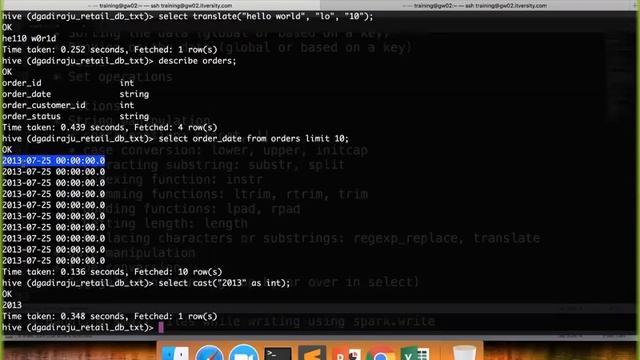 Hive Functions - Replace and Type Conversion смотреть онлайн
