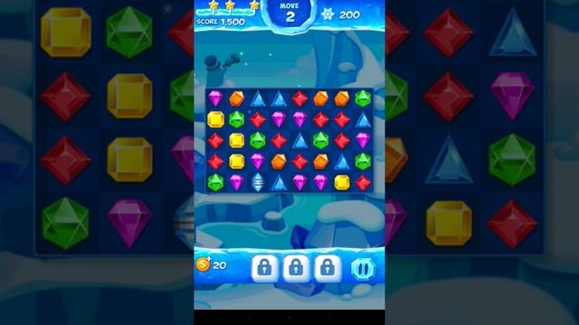 Jewel Pop Mania:Match 3 Puzzle Level 1 ( Jewel Ice Episode ) - Walkthrough ( No Booster ) смотреть онлайн