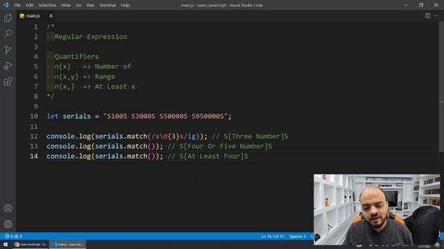 Learn JavaScript In Arabic 2021 - #141 - Regular Expressions - Quantifiers Part 2 смотреть онлайн