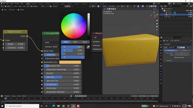 42. RGB & Brightness Contrast Node (Cheese) смотреть онлайн