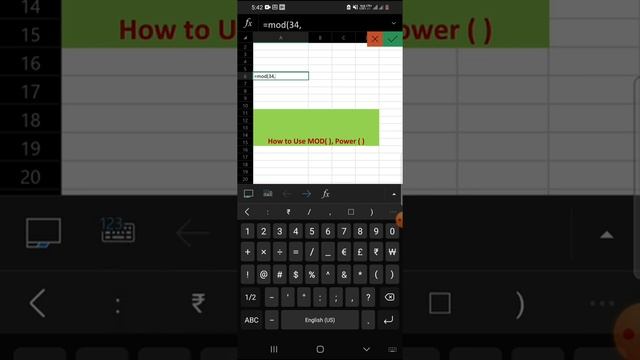 use of mod function and power function in ms excel смотреть онлайн