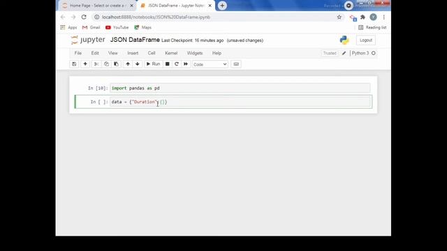 Python Pandas Tutorial | Create JSON Dataframe (Part-5) смотреть онлайн