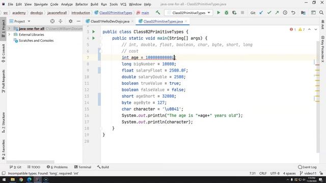 12 Primitive types pt 03 - casting смотреть онлайн