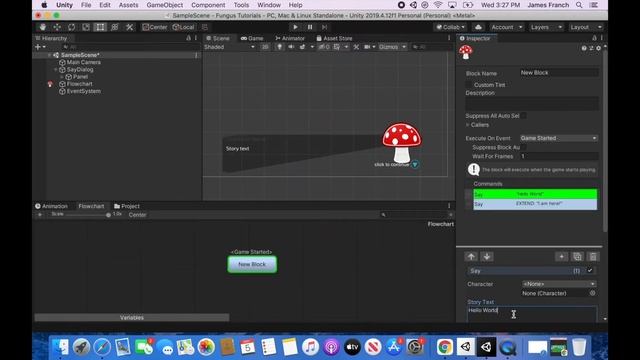 THE COMPLETE FUNGUS TUTORIAL FOR BEGINNERS | Ep 1 Say Dialog | A Text Adventure in Unity in 20 mins смотреть онлайн
