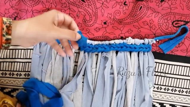 How to make Door mat from old T-shirts | old clothes Reuse Idea смотреть онлайн