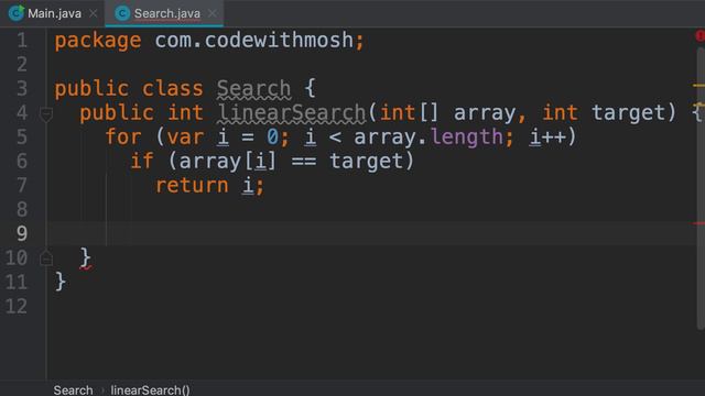 3- Linear Search- Implementation смотреть онлайн